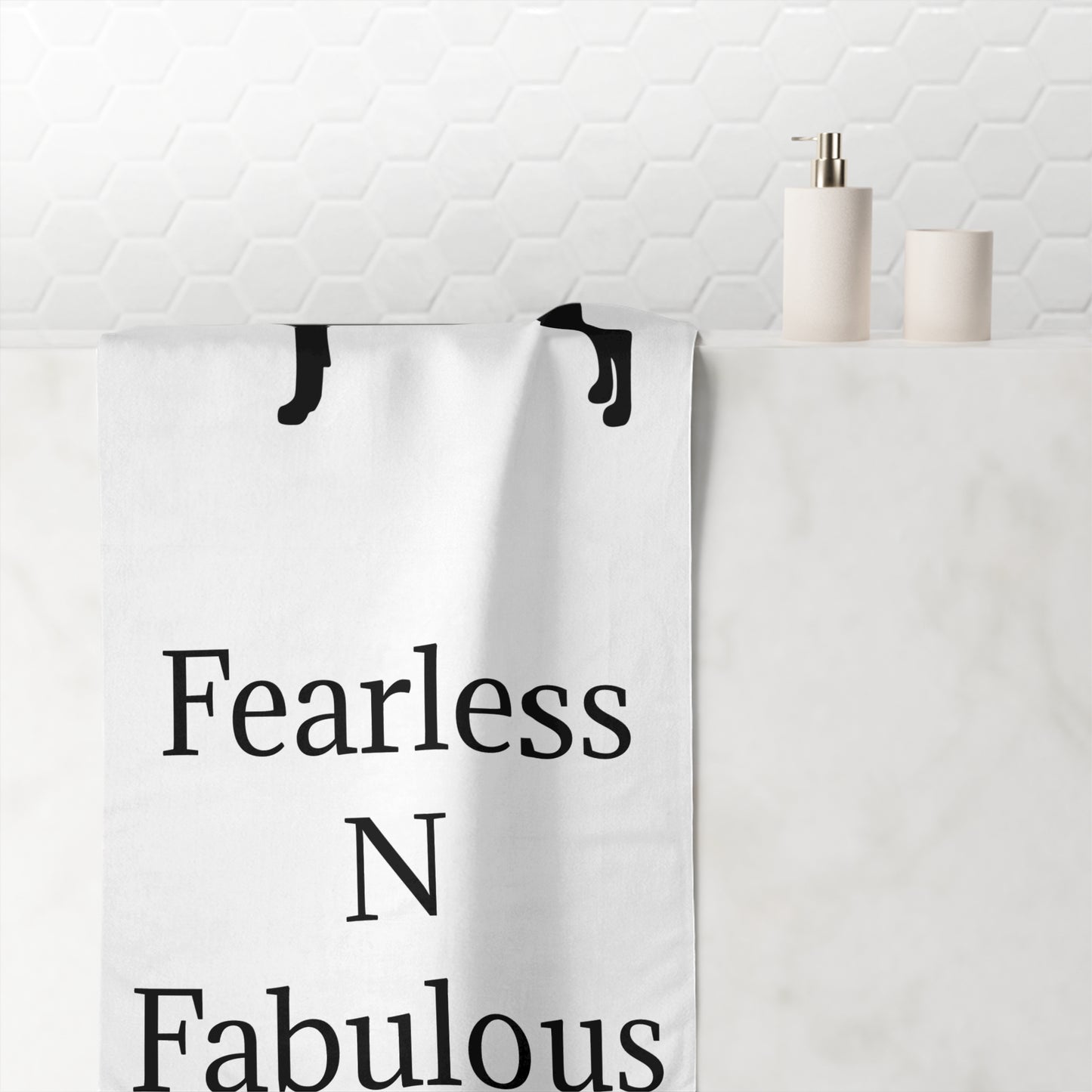 Fearless N Fabulous Mink-Cotton  Beach Towel