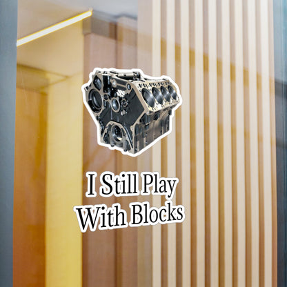 Play With Blocks Vinyl Decal