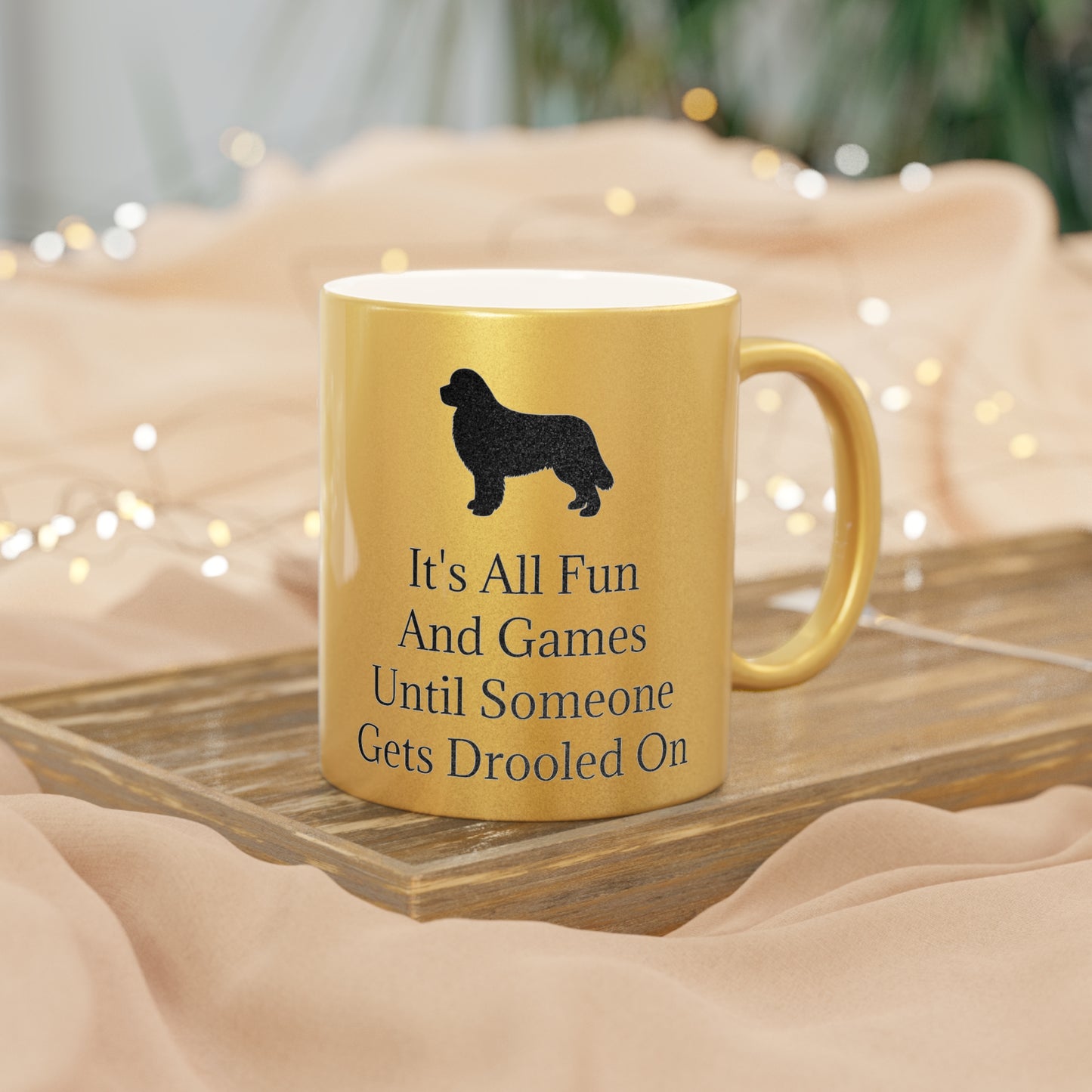 Fun And Games Metallic Coffee Mug