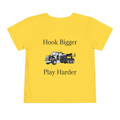 Hook Bigger Toddler Unisex Short Sleeve Crewneck Tee