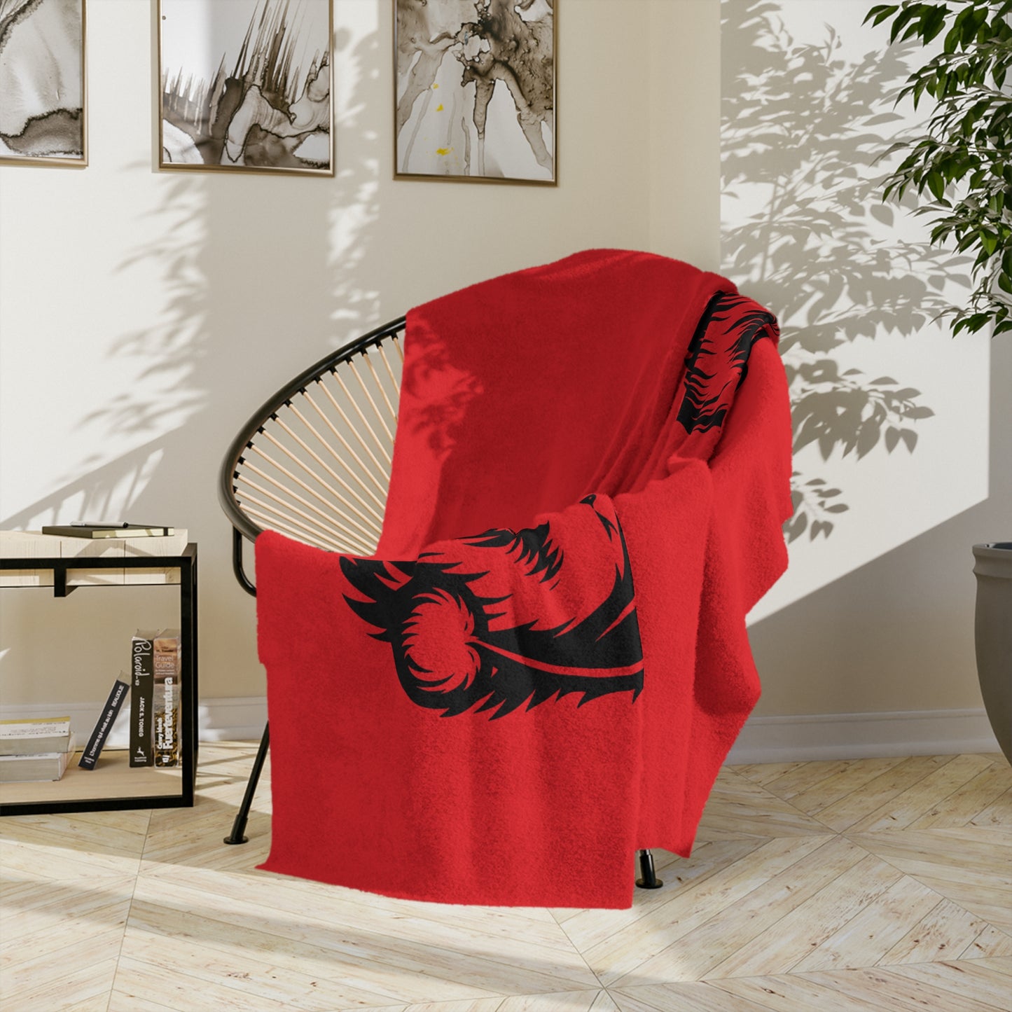 Santa Paws Samoyed Velveteen Microfiber Blanket