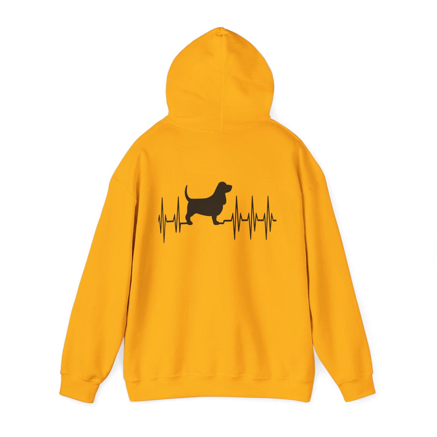 My Heart Beats For Basset Hounds Unisex Hoodie