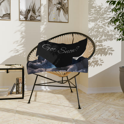 Got Snow? Velveteen Microfiber Blanket