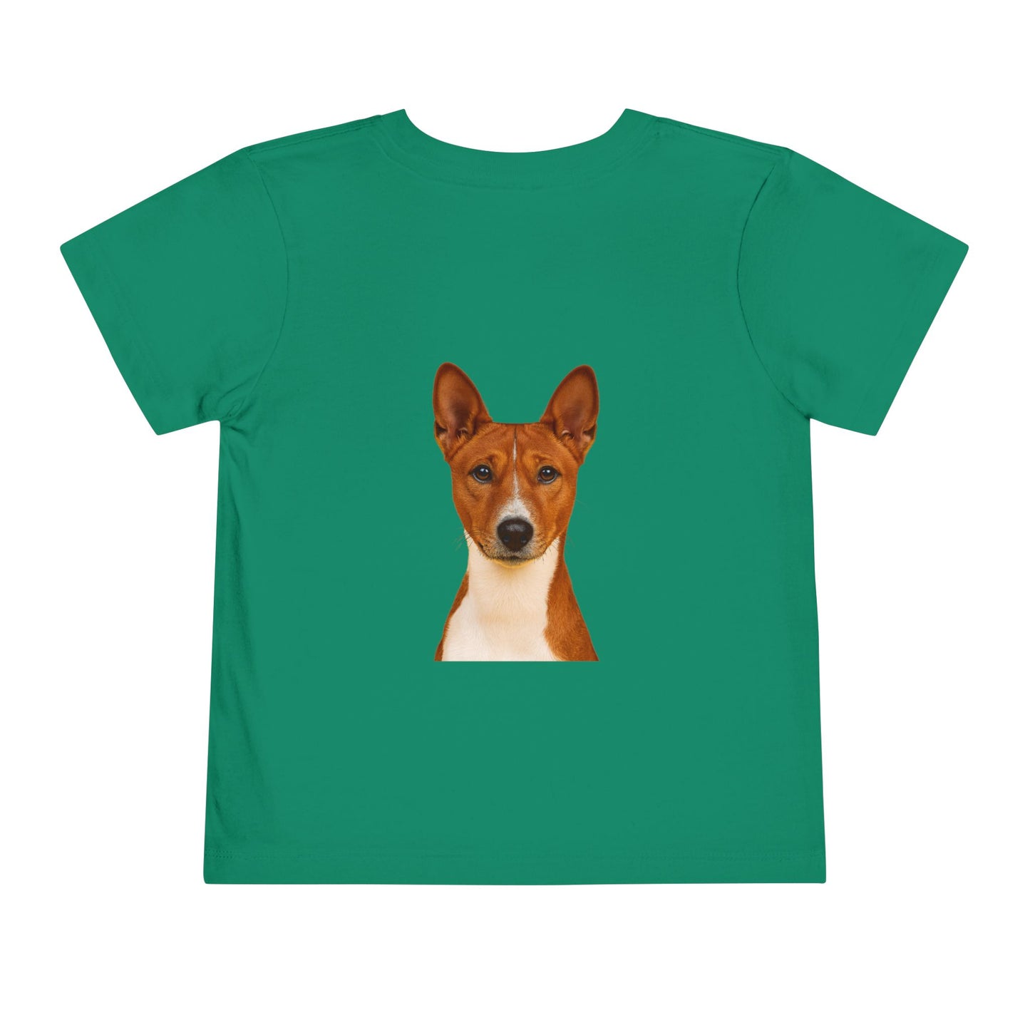 Basenji Head Toddler Unisex Short Sleeve Crewneck Tee