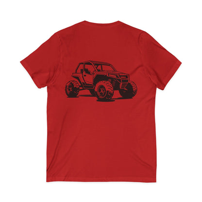 Off The Beaten Path Side By Side Unisex Short Sleeve V-Neck Tee