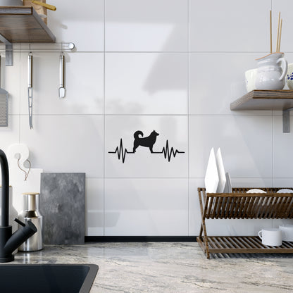 My Heart Beats For Malamutes Ceramic Photo Tile
