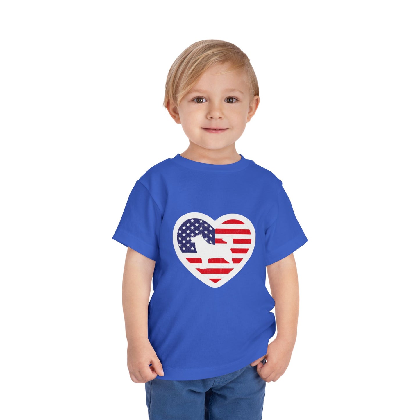Malamute Flag Toddler Unisex Short Sleeve Crewneck Tee
