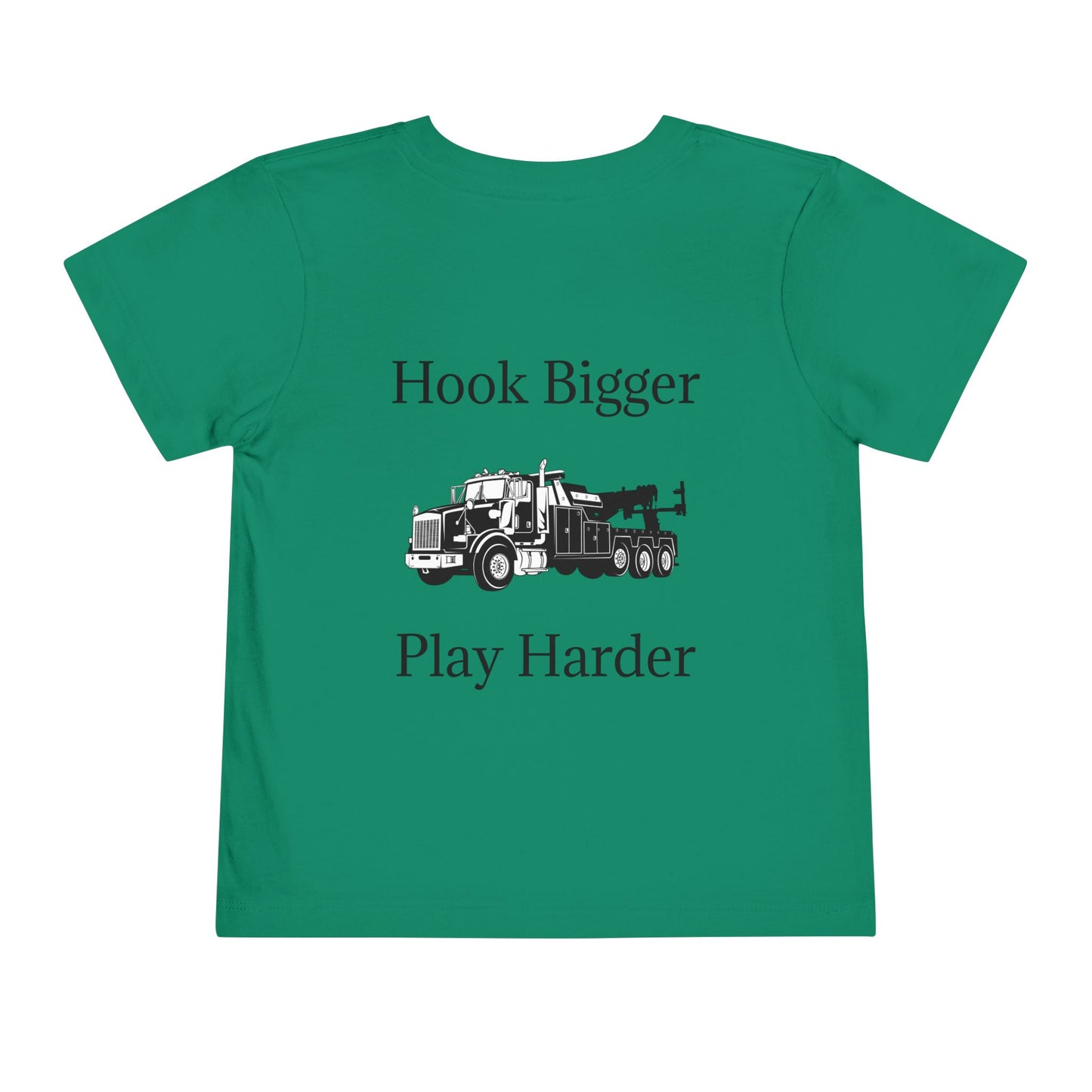 Hook Bigger Toddler Unisex Short Sleeve Crewneck Tee