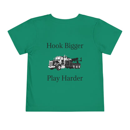 Hook Bigger Toddler Unisex Short Sleeve Crewneck Tee