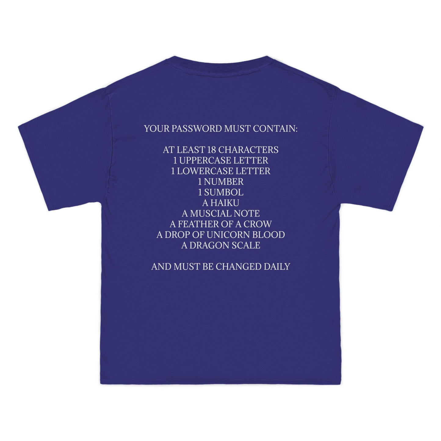 Password Men's Short-Sleeve Crewneck Tee