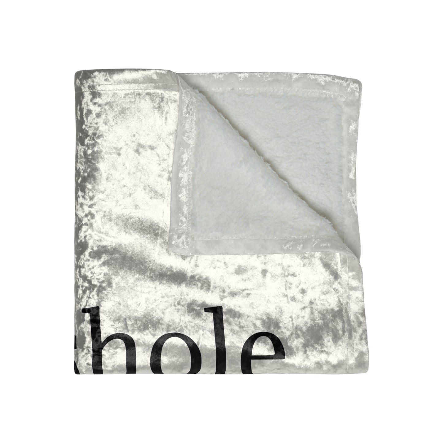 Sasshole Life Crushed Velvet Blanket