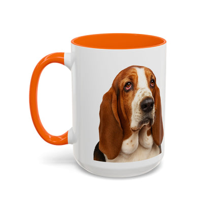 Basset Head 2-Tone Coffee Mug