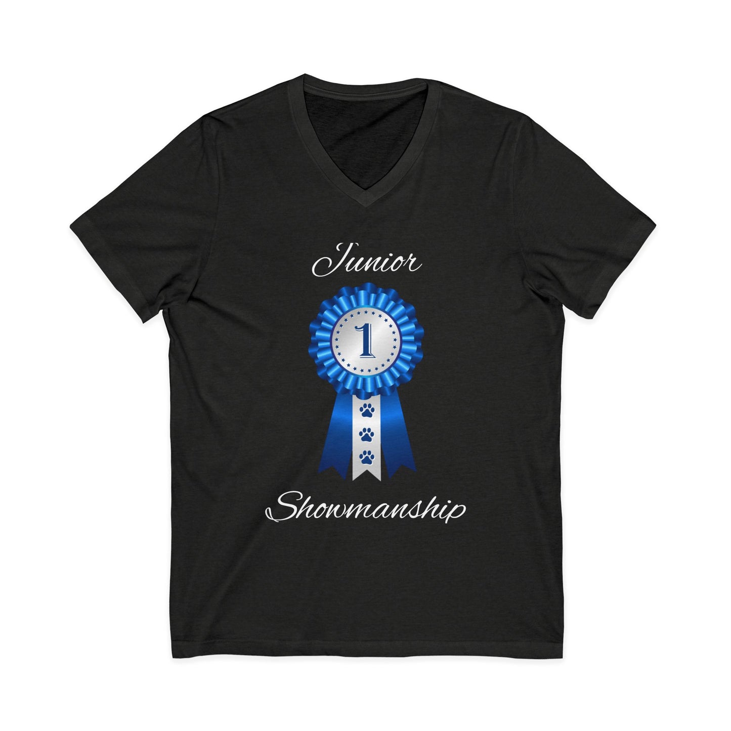 Junior Showmanship Unisex Short Sleeve V-Neck Tee