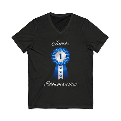 Junior Showmanship Unisex Short Sleeve V-Neck Tee