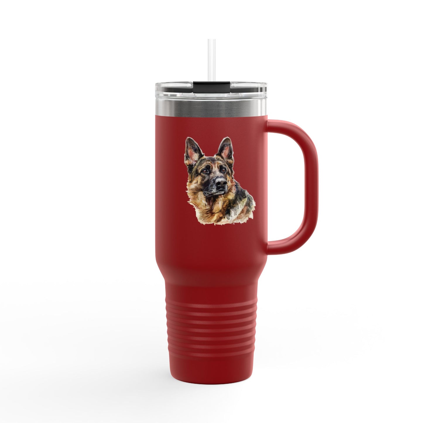 German Shepherd Head Insulated Travel Mug