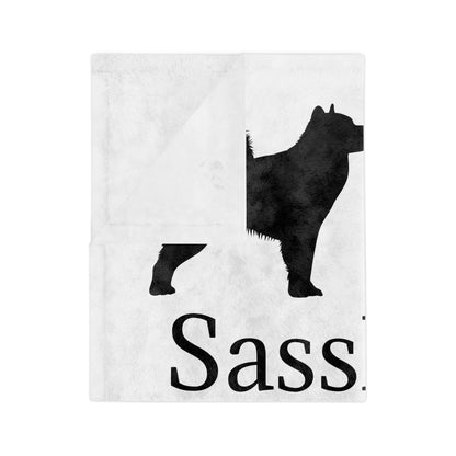 Sasshole Life Velveteen Microfiber Blanket