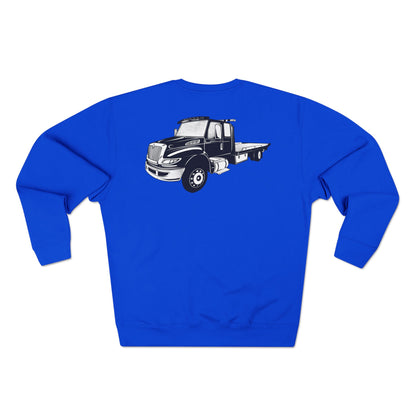 Flatbed Tow Truck Unisex Crewneck Sweatshirt
