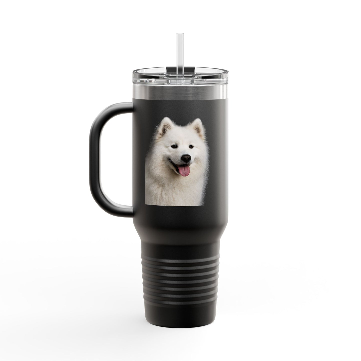 Samoyed Head Insulated Travel Mug
