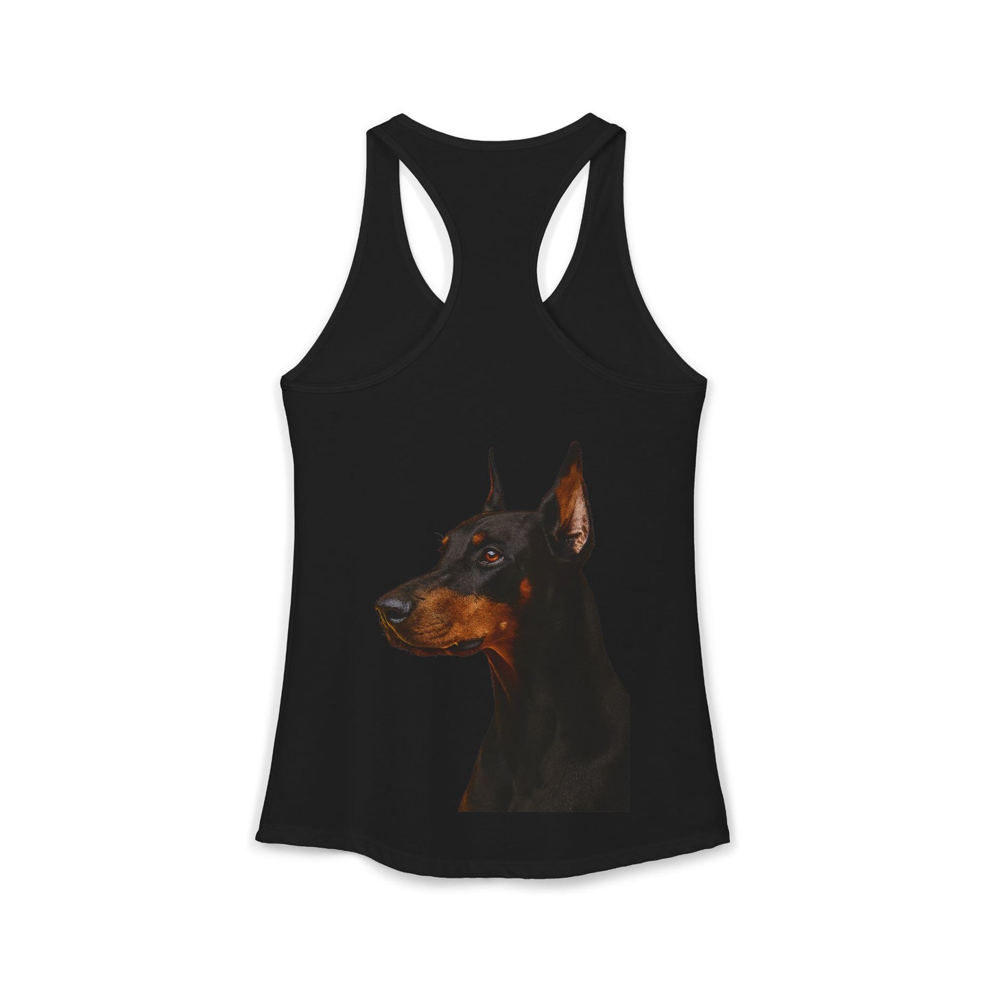 Doberman Head Women's Racerback Tank