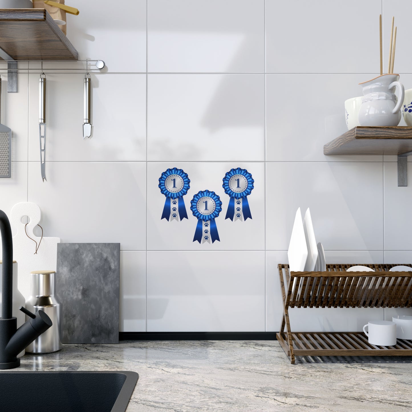 Show Ribbon Ceramic Photo Tile