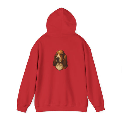 Basset Hound Head Unisex Hoodie