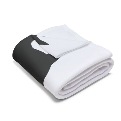 Basenji Silhouette Arctic Fleece Blanket