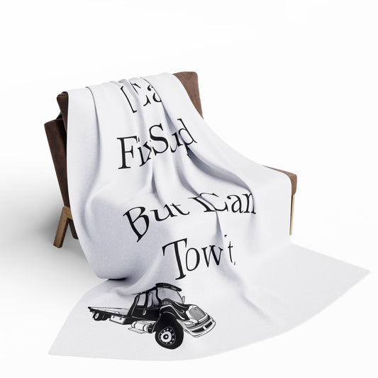 I Can't Fix Stupid Flatbed Tow Truck Arctic Fleece Blanket