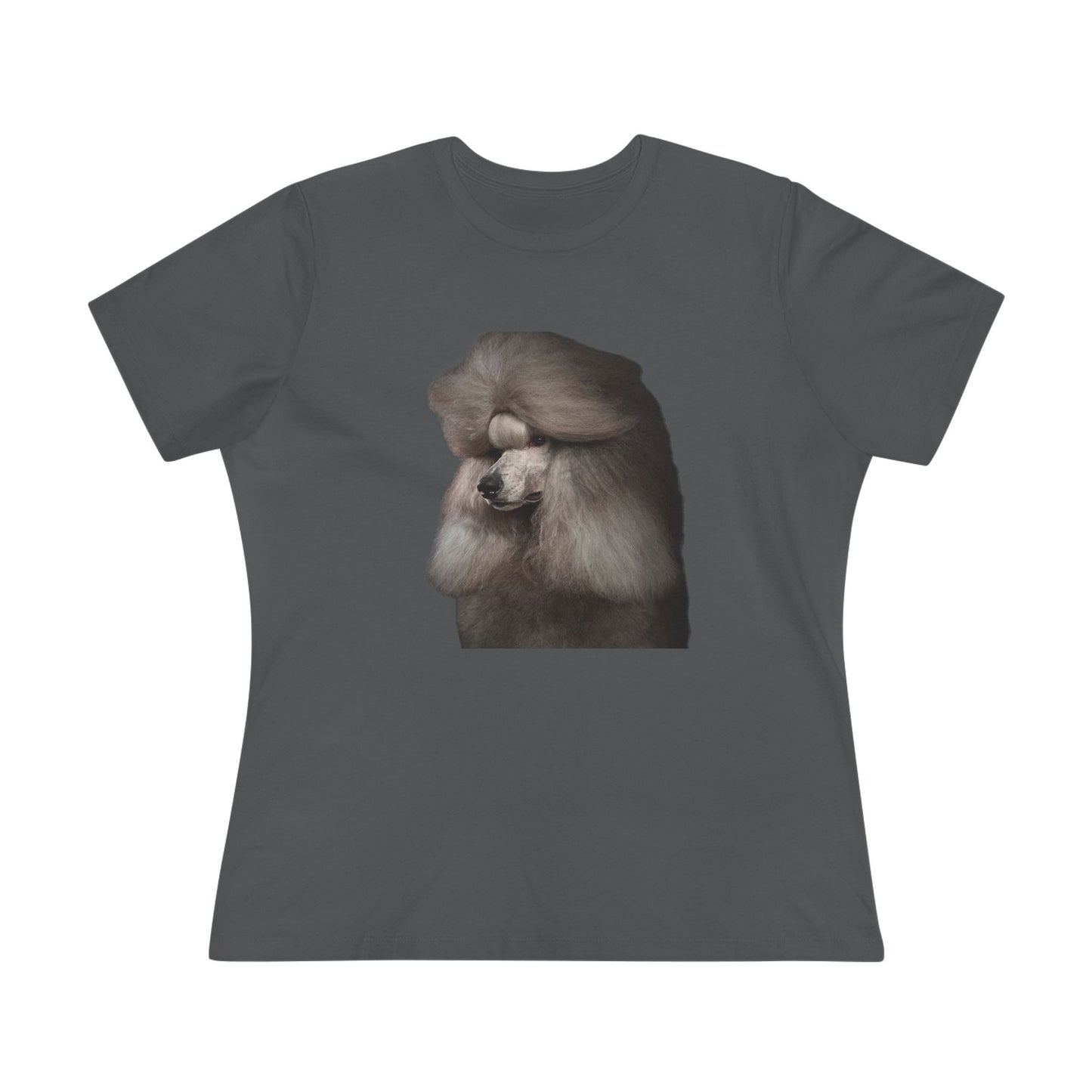 Poodle Head Women's Short Sleeve Crewneck Tee