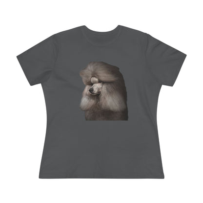 Poodle Head Women's Short Sleeve Crewneck Tee