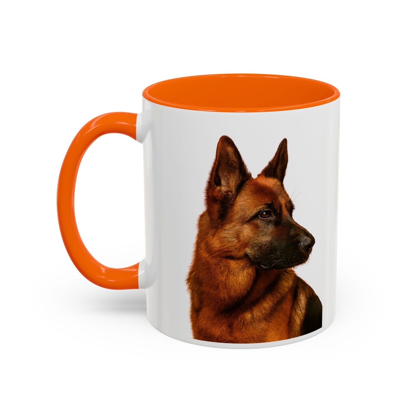 German Shepherd Head 2-Tone Coffee Mug