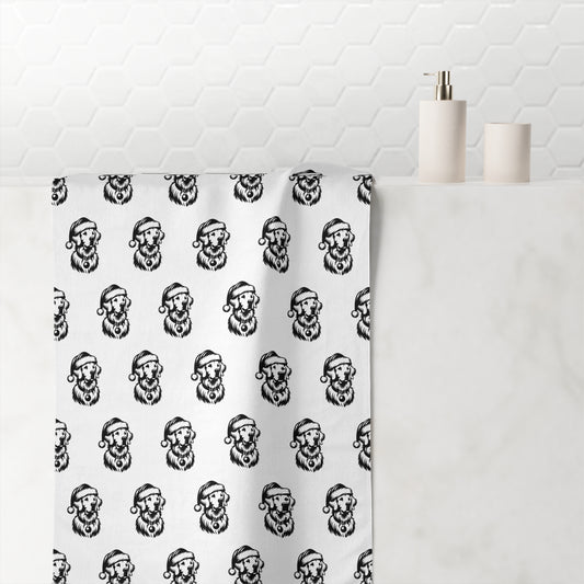 Santa Paws Golden Mink-Cotton  Beach Towel