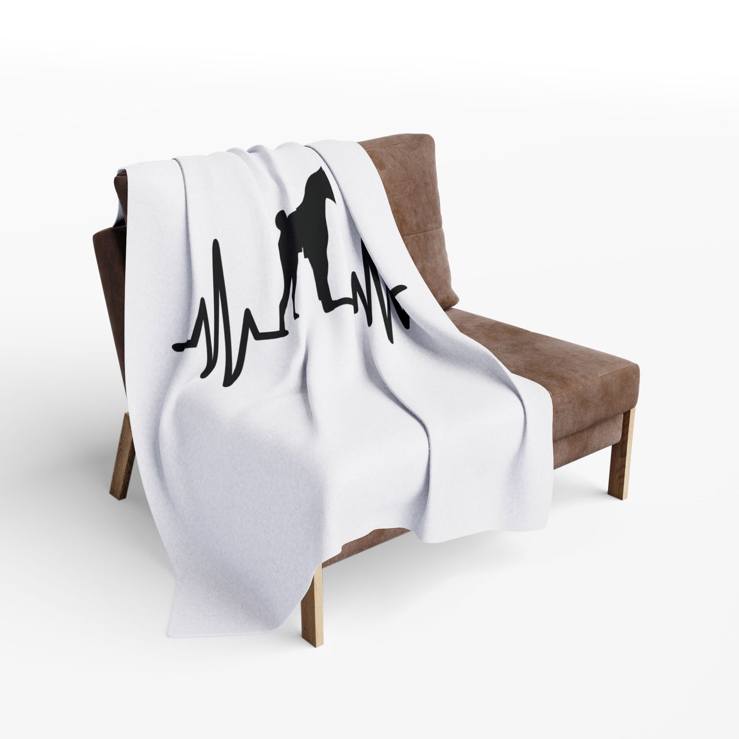 My Heart Beats For Basenjis Arctic Fleece Blanket