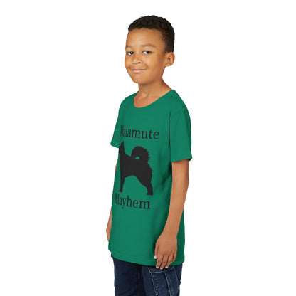 Malamute Mayhem Youth Unisex Short Sleeve Crewneck Tee
