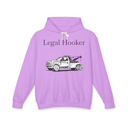 Legal H**ker Wheel Lift Tow Truck Unisex Lightweight Hoodie