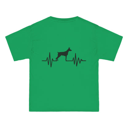 My Heart Beats For Dobermans Men's Short-Sleeve Crewneck Tee