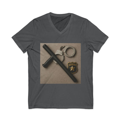 Law Enforcement Appreciation Unisex Short Sleeve V-Neck Tee
