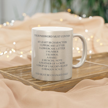 Password Metallic Coffee Mug