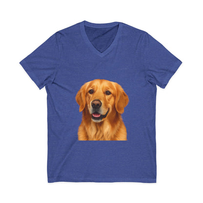 Golden Head Unisex Short Sleeve V-Neck Tee