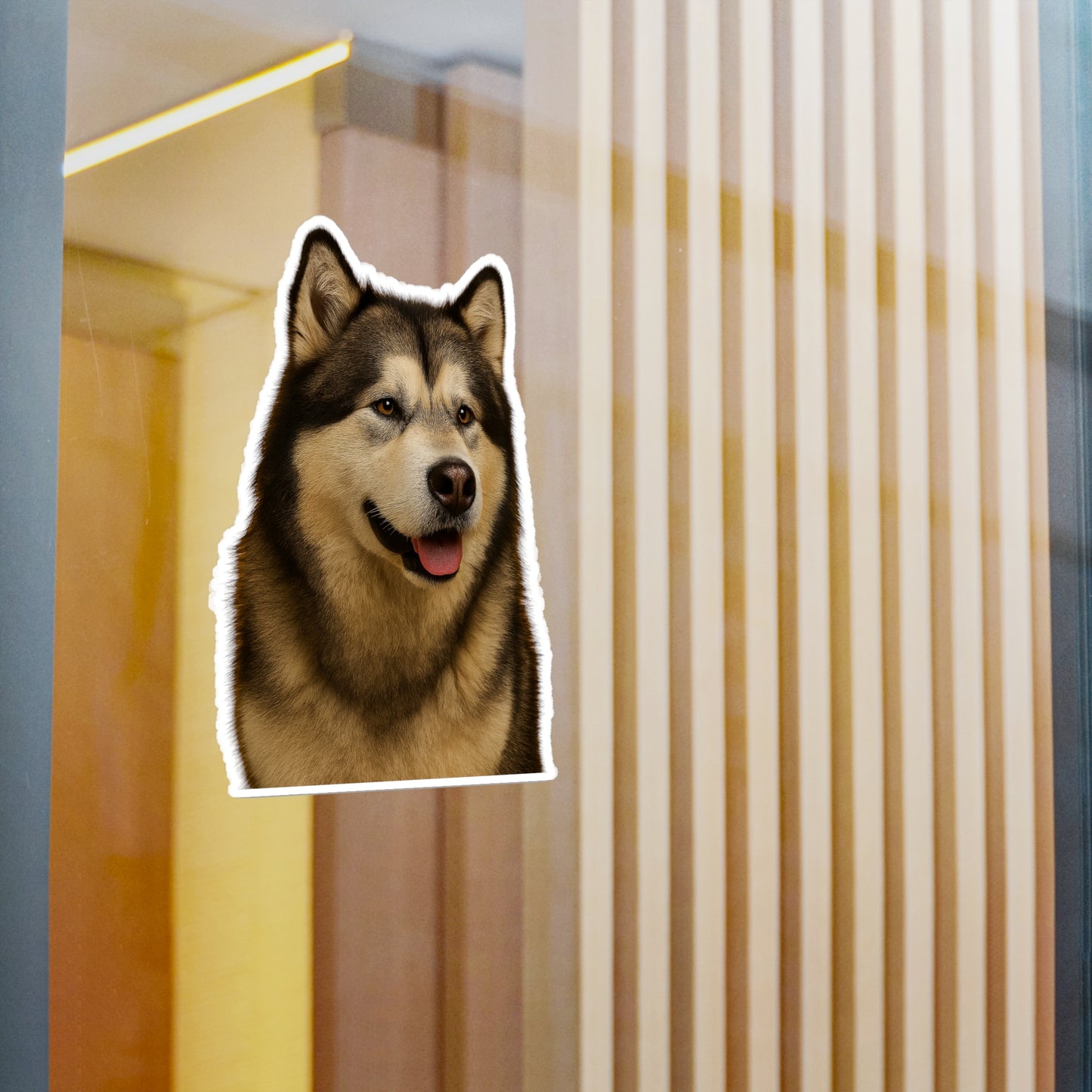 Malamute Head Vinyl Decal