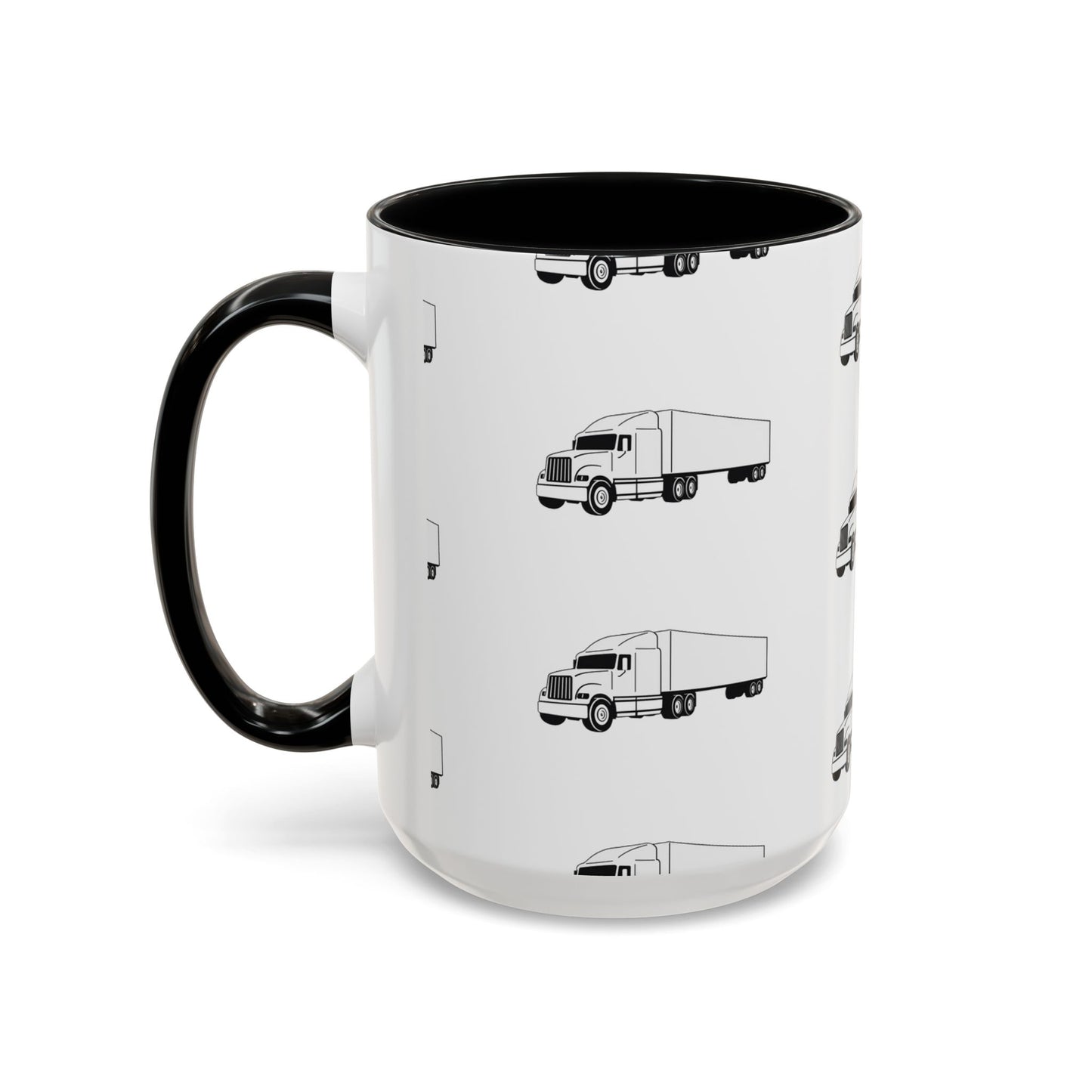 Semi Truck 2-Tone Coffee Mug