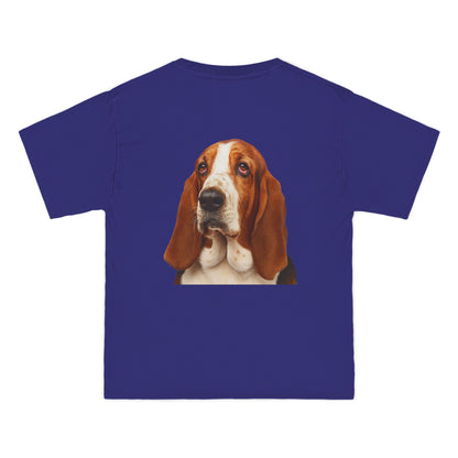 Basset Head Men's Short-Sleeve Crewneck Tee