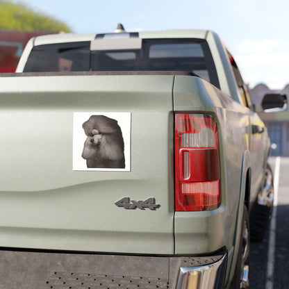 Poodle Head Indoor/Outdoor Magnet