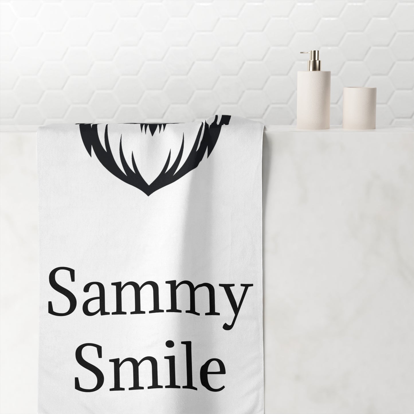 Sammy Smile Mink-Cotton  Beach Towel