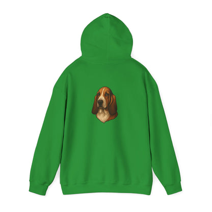 Basset Hound Head Unisex Hoodie