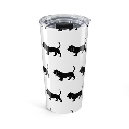 Basset Hound Silhouette Tumbler