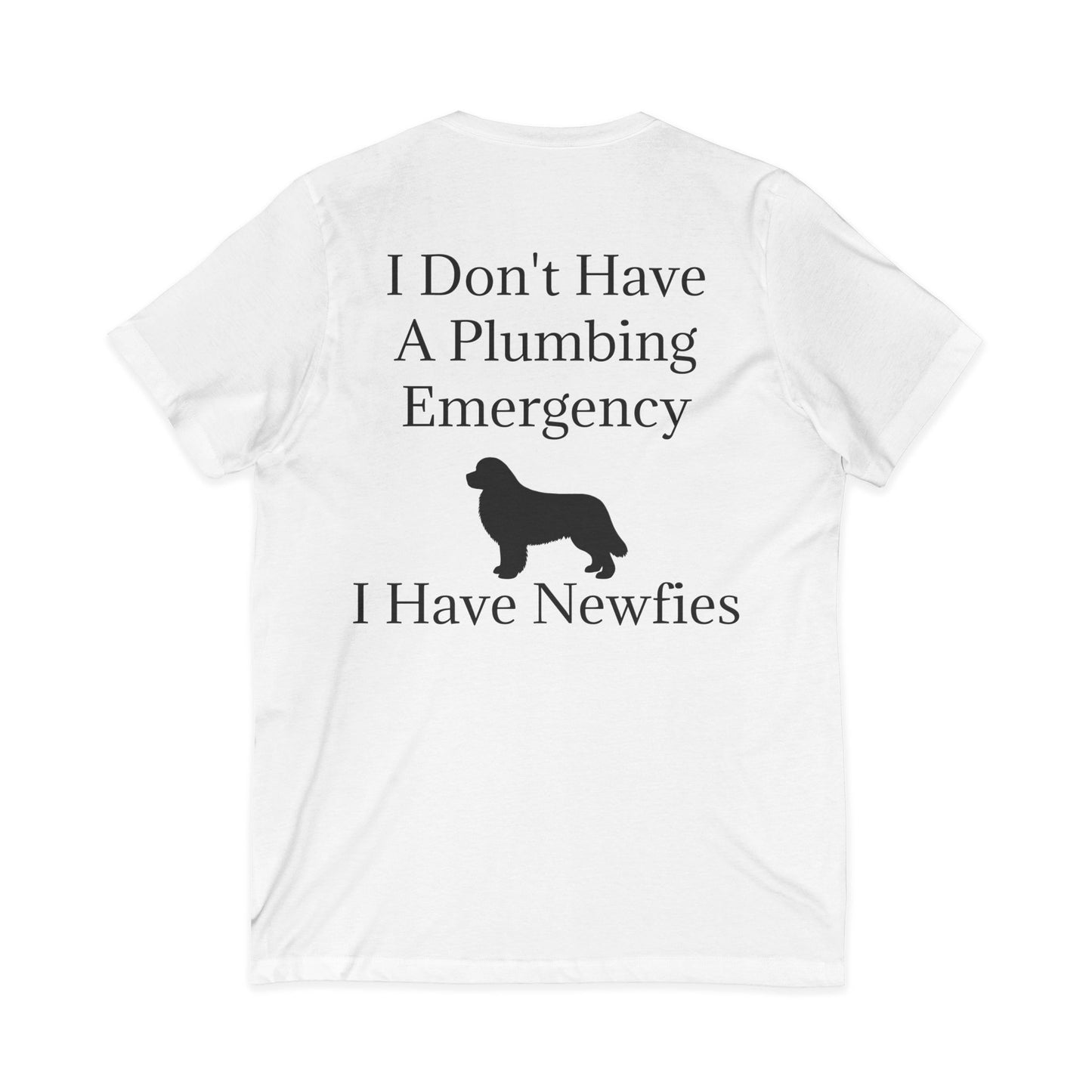 Plumbing Emergency Unisex Short Sleeve V-Neck Tee