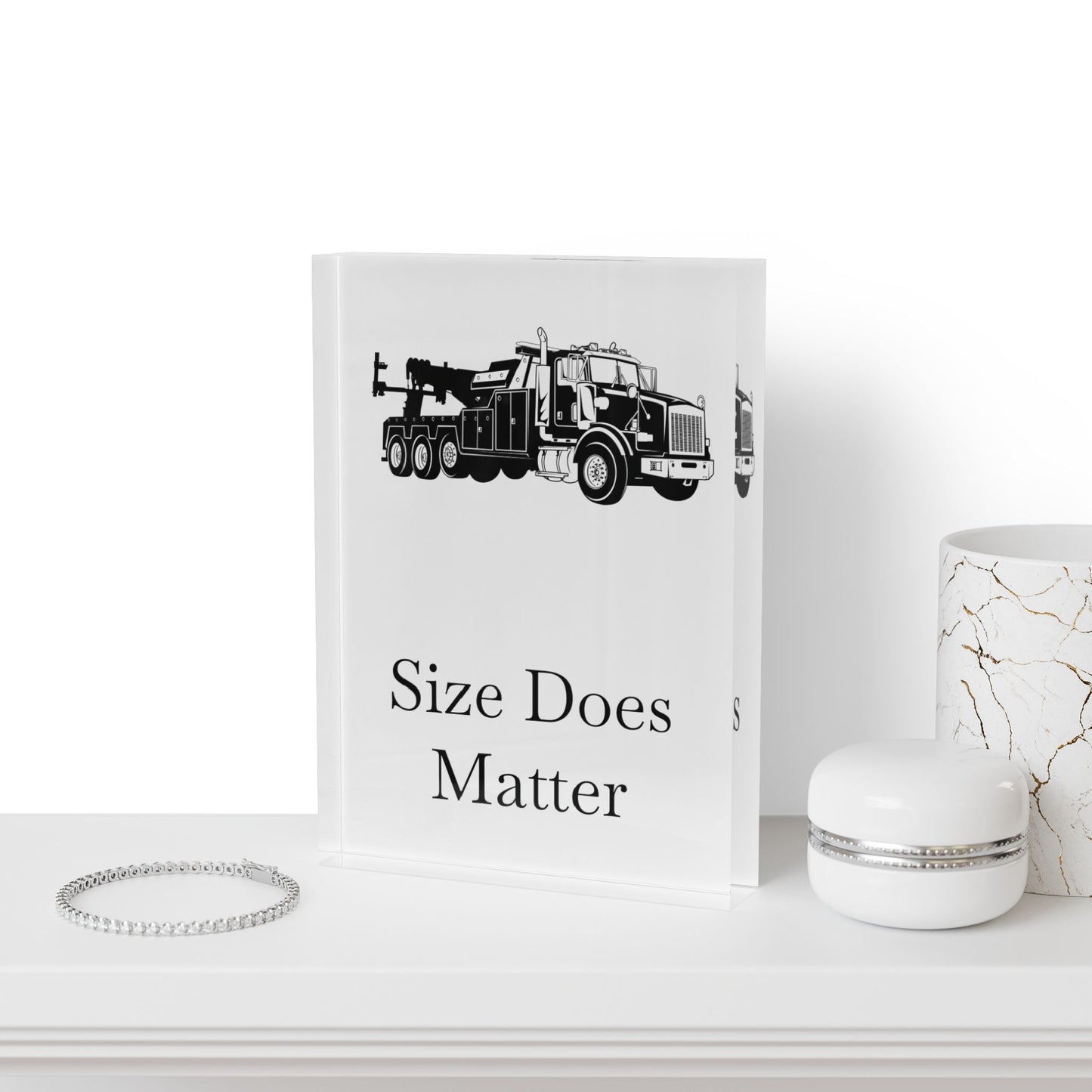 Size Does Matter Acrylic Photo Block