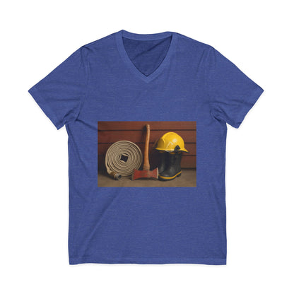 Fire/Rescue Appreciation Unisex Short Sleeve V-Neck Tee