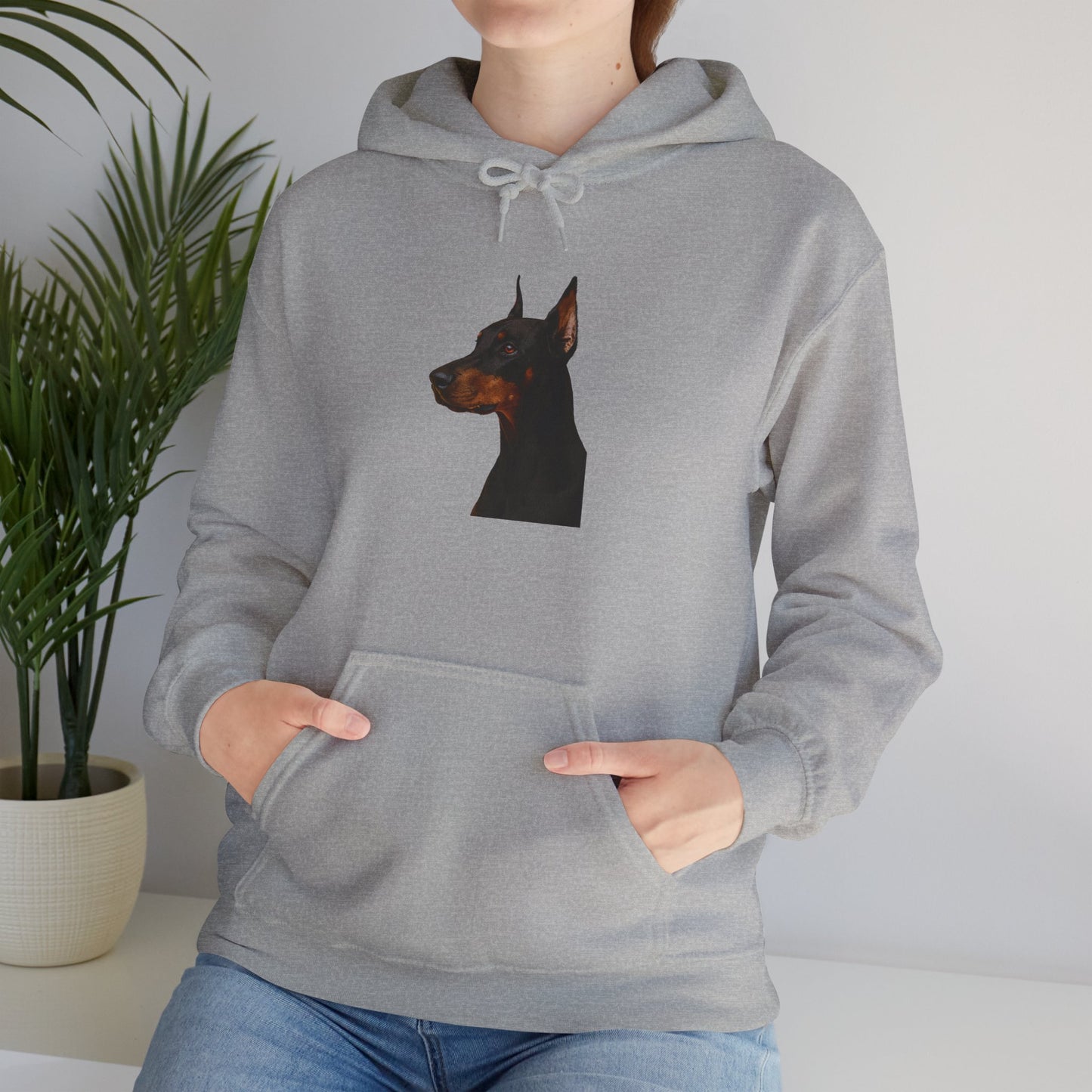 Doberman Head Unisex Hoodie