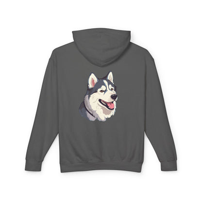 Malamute Head Unisex Lightweight Hoodie